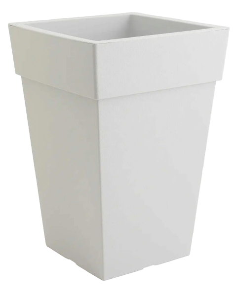 Кашпо Тубус квадратный D30см 14л смоки